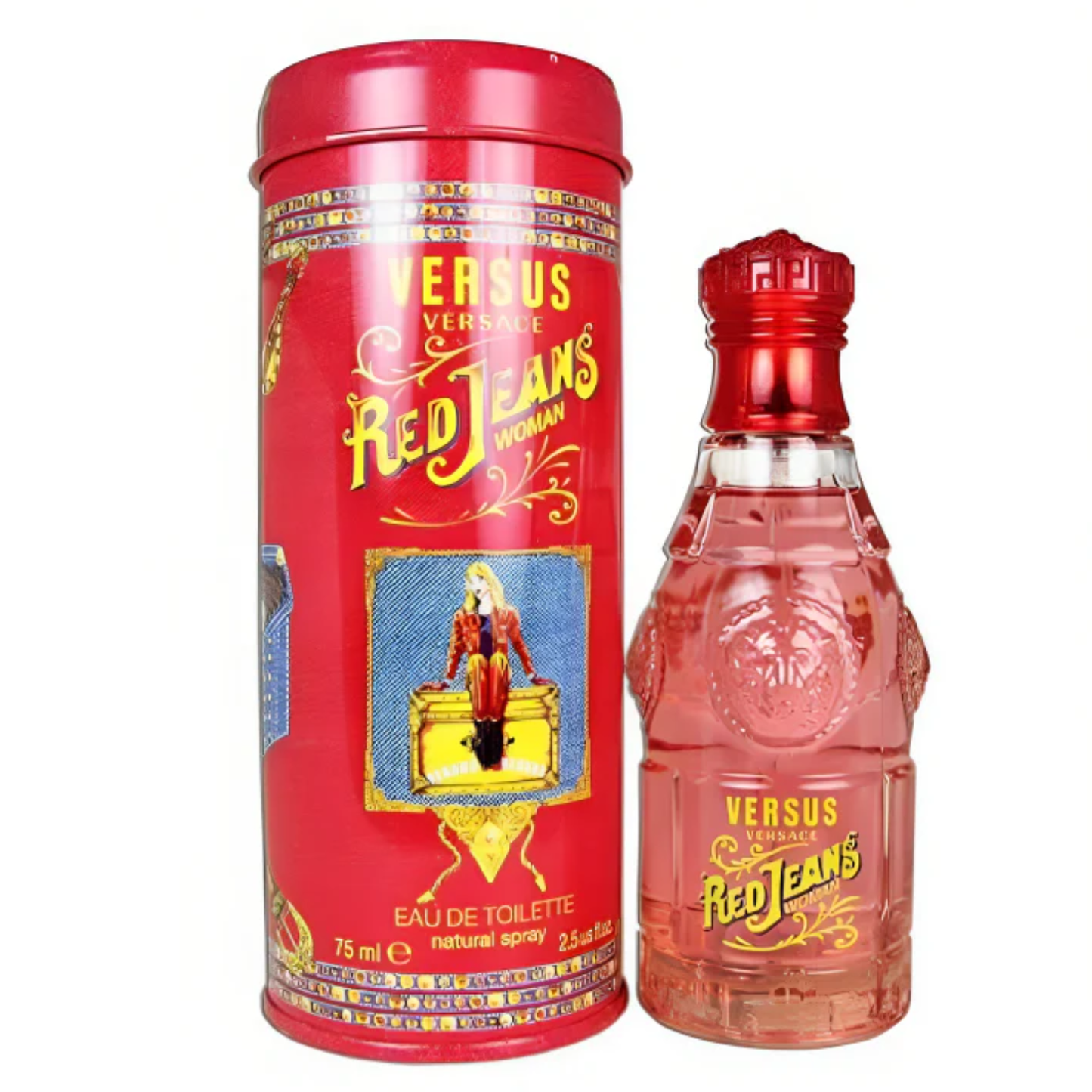 Versace Versus Red Jeans Eau De Toilette for Women 75ML